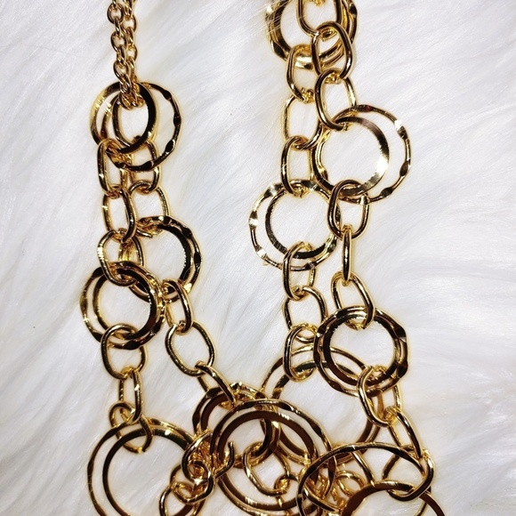 NWT Paparazzi Goldtone Necklace Earring Set - Picture 2 of 3